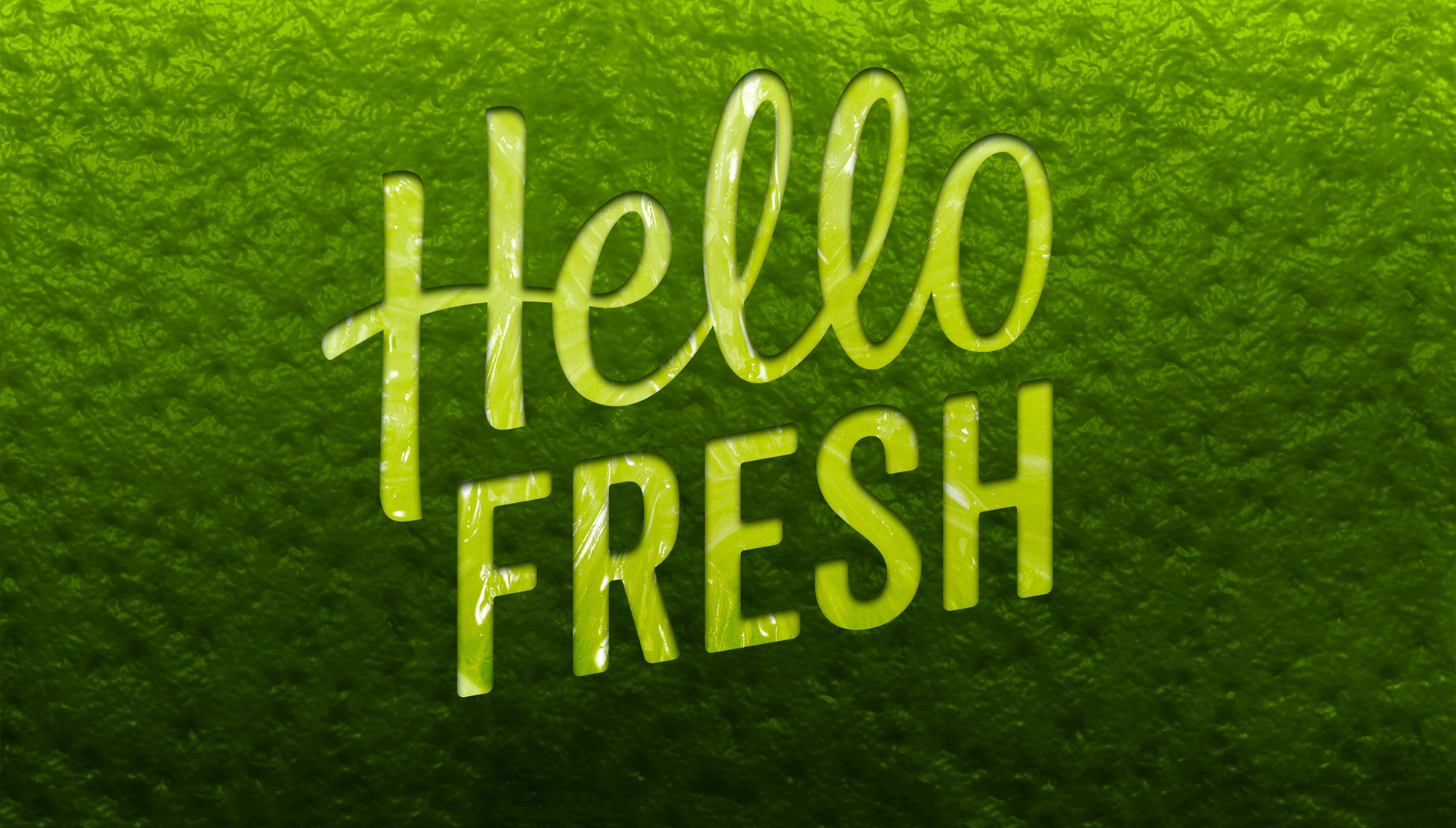 HelloFresh branding on limeskin